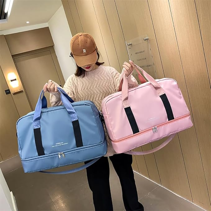 Sac De Sport Avec Poche étanche Séparée Pour Affaires De Natation - Sac étanche Pour Voyage Sports Weekend - Sac Fourre-tout Pour Homme Et Femme, Bleu | Votre Wishlist Sur