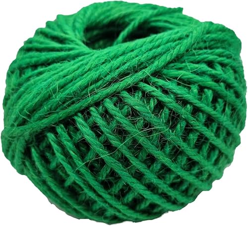 Miniatura 23 de Rollo de yute de cáñamo de 164 pies y 0.079 in para envolver regalos de Navidad, manualidades, exhibición de imágenes y adornos (marfil)