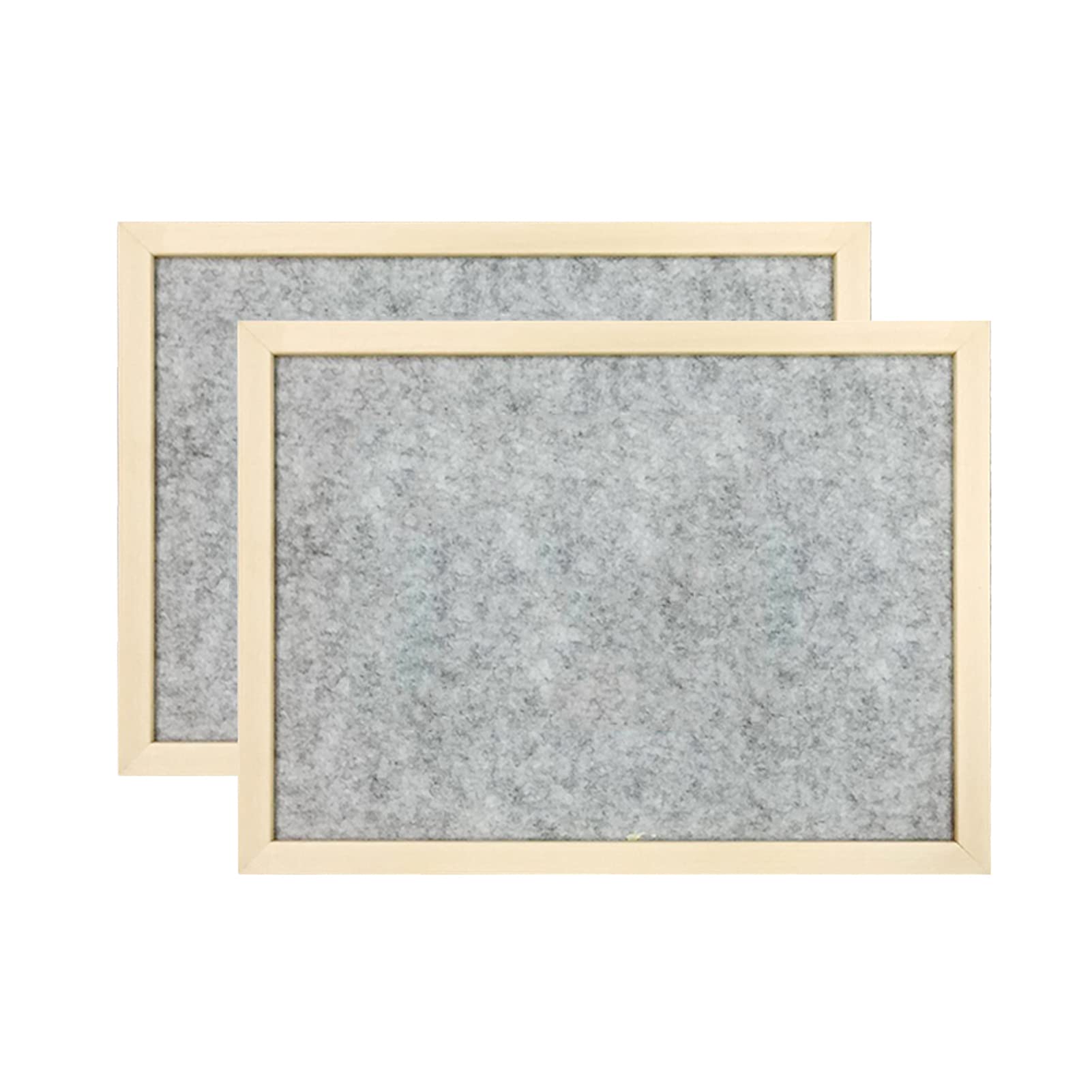 Kleine Filz Pinnwand 30X40CM Graue Filz Bulletin Board, 2er-Pack, Holzrahmen, Für Wanddekoration Der Home Office-Schule