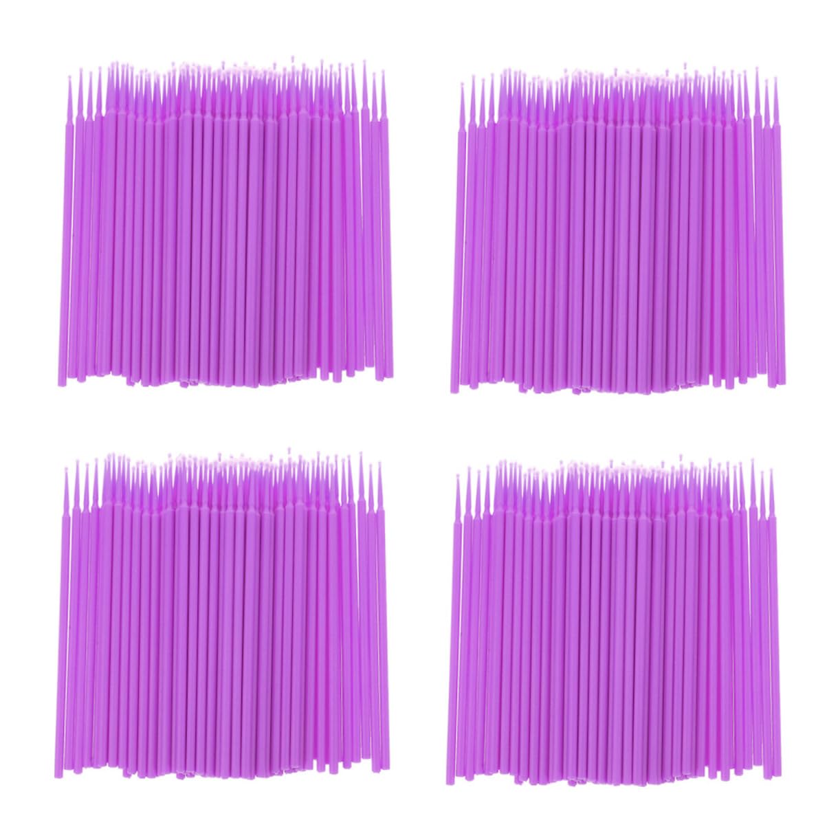 Didiseaon 4 Pack Beauty Swabs Makeup Brushes for Women Sponge Makeup Applicator Safe Applicator Sticks Beauty Sticks for Eyebrows Lashes