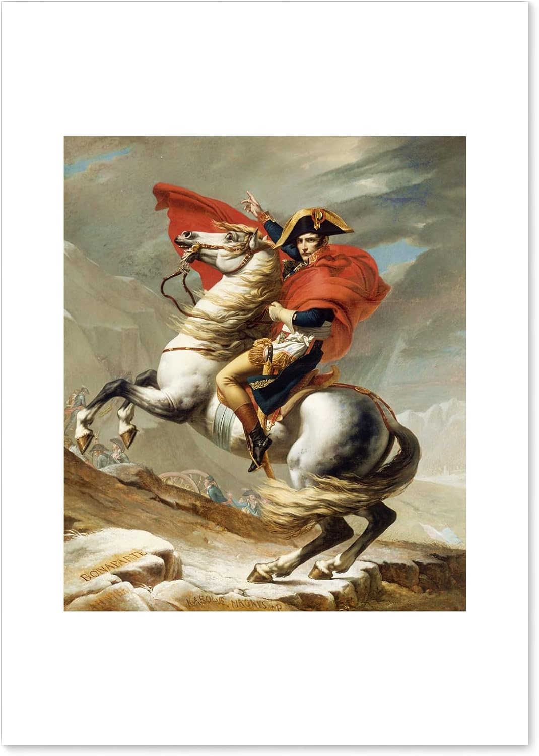 ポスター ジャック ルイ ダヴィッドサン ベルナール峠を越えるナポレオン ボナパルト インテリア 壁紙用 絵画 アート 壁紙ポスター 魅了