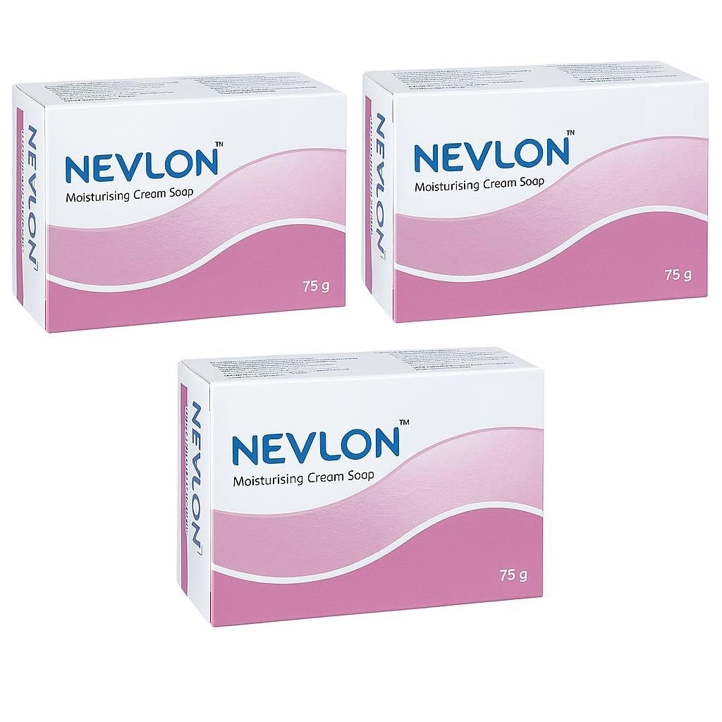 NEV-LON MOISTURISING CREAM SOAP 75GM PACK OF 3