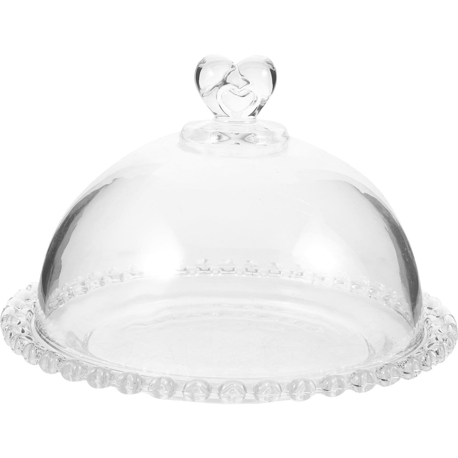 Bandeja de Vidrio Transparente Cubierta para Pasteles, Soporte Elegante para Postres y Snacks, Diseño Multifuncional Ocasión