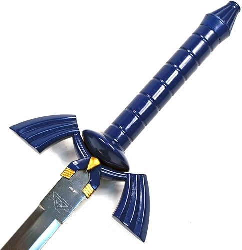 Miniatura 2 de Legend of Zelda Link Master Sword of Time Twilight Princess - Réplica de espada estándar (azul con impresión dorada)
