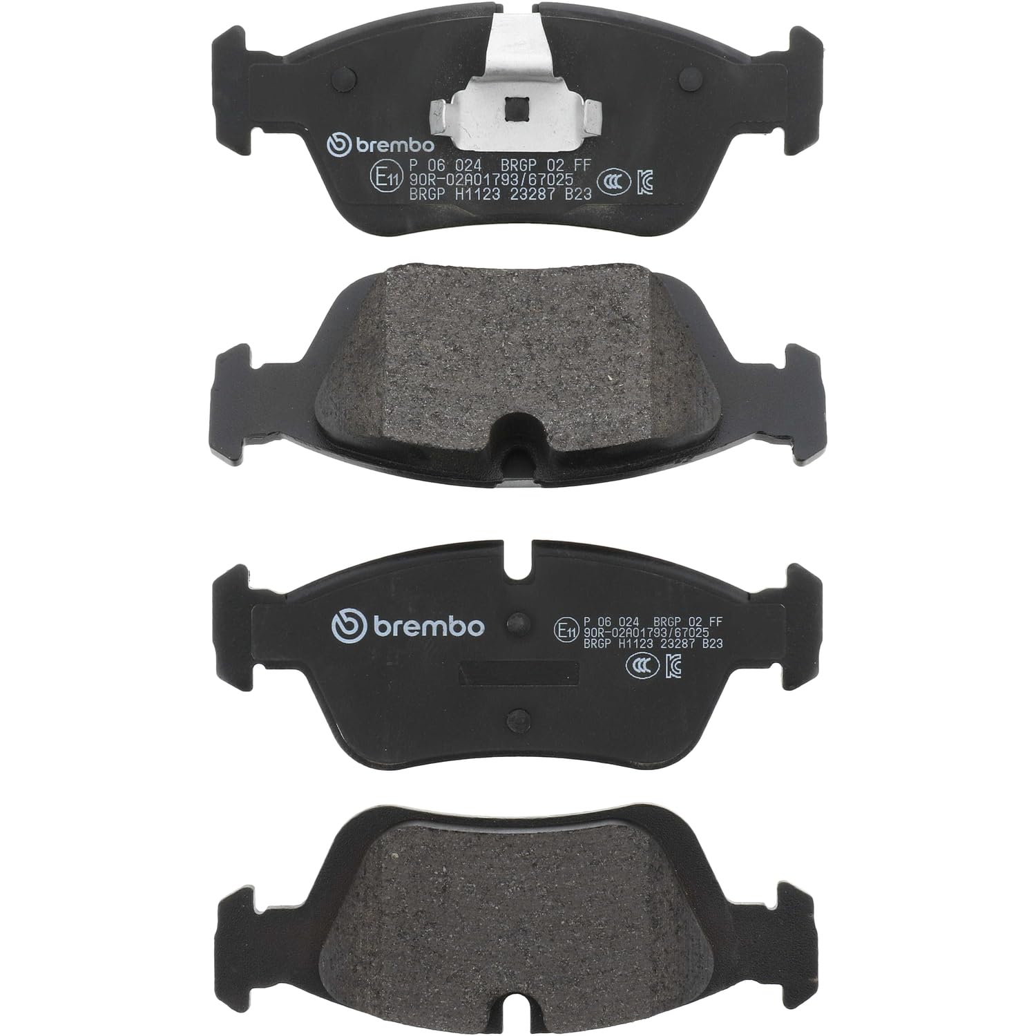 Brembo P06024 Plaquettes de Frein Avant | Compatible avec: ALPINA ROADSTER S, BENTLEY BROOKLANDS, BMW 3, 3, 3 Cabriolet, 3 Cabriolet, 3 Compact, 3 Compact, 3 Coupe