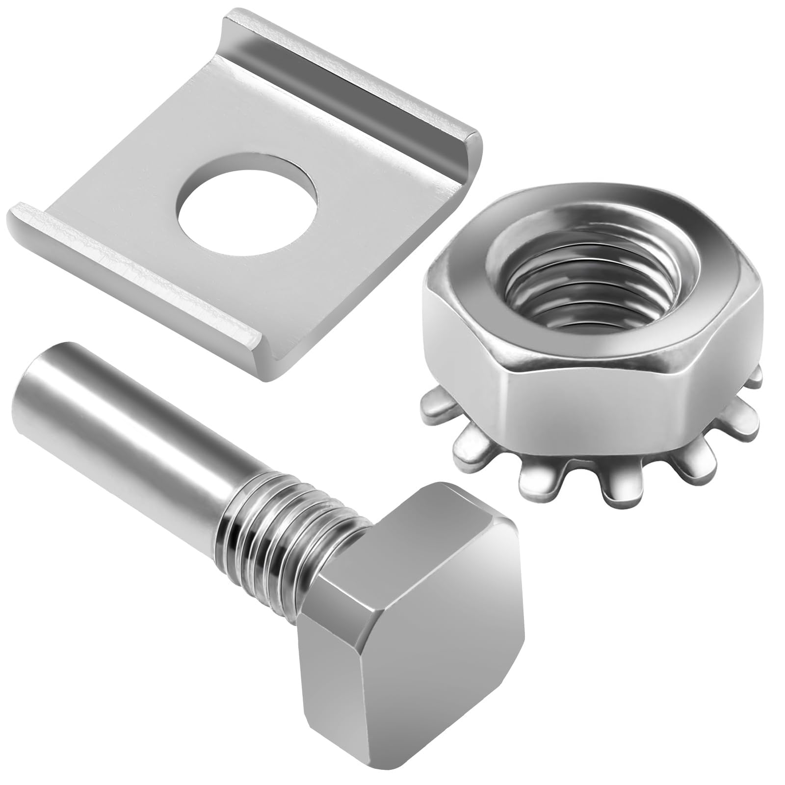 Shower Glass Doors Parts Repair,Stainless Steel Pivot Pin Parts with Hex-Nut and t Bolts kit