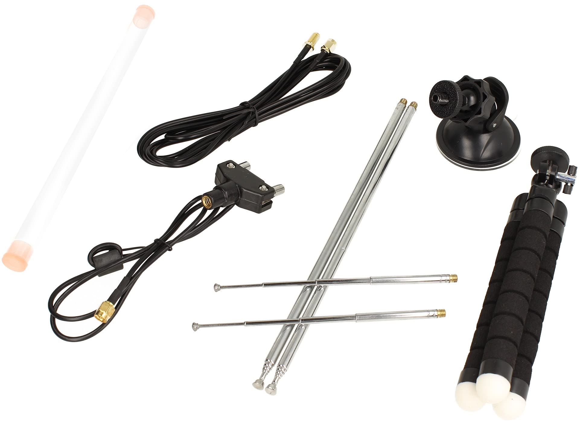 Kit d'antenne multi-usages Dipôle pour VHF UHF FM jusqu'à 1,5 GHz | SDR | DAB/DAB+ Radio FM | CB | Radio amateur, etc.