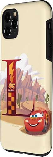 Miniatura 2 de Funda con monograma del alfabeto de Disney y Pixar para iPhone 11 Pro Max, letra L Lightning McQueen