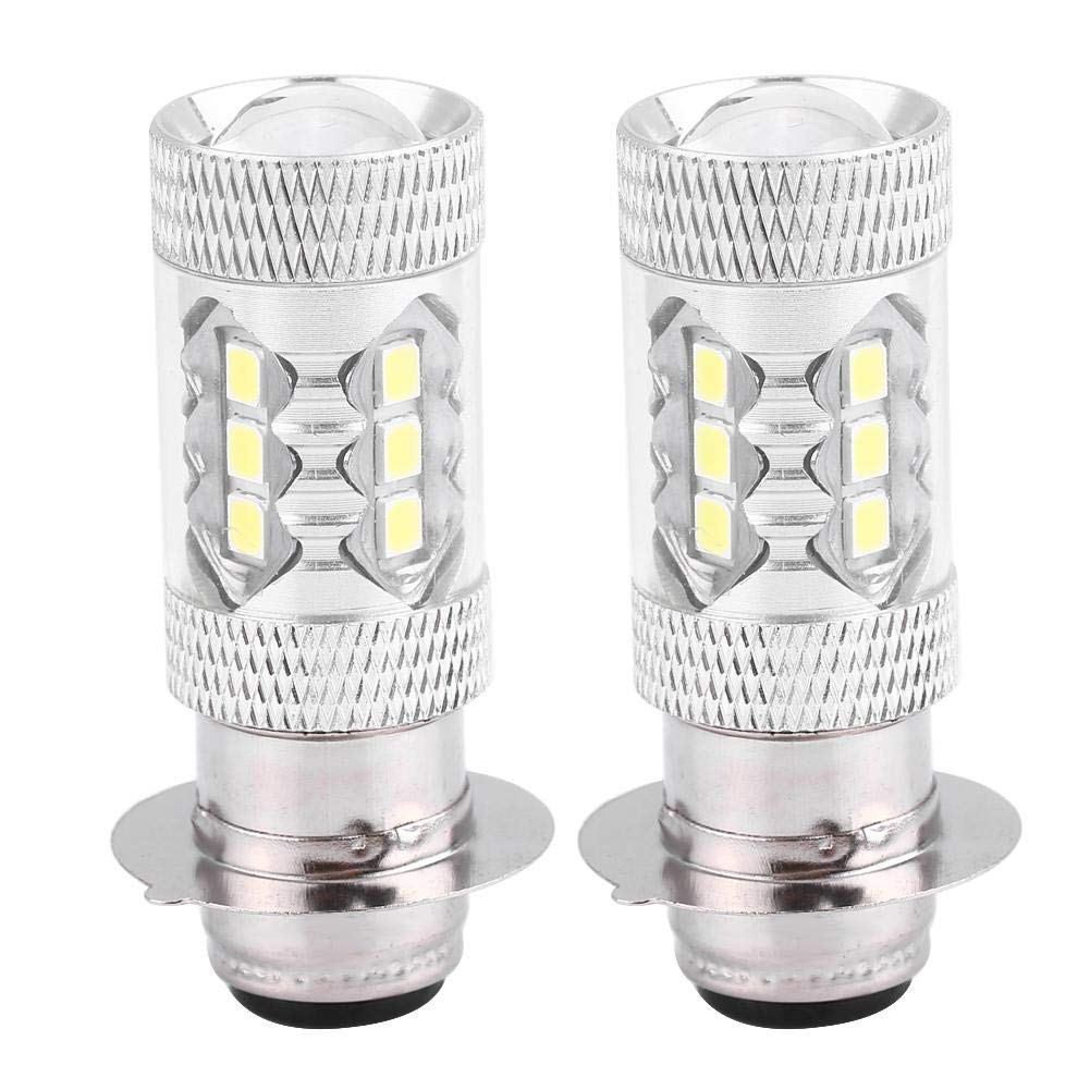 2 Ampoules LED Moto 80W Blanc 6500K – Socket PX15D, 12V, 800 Lumens, Haute Luminosité | Remplacement Phare Moto - 6