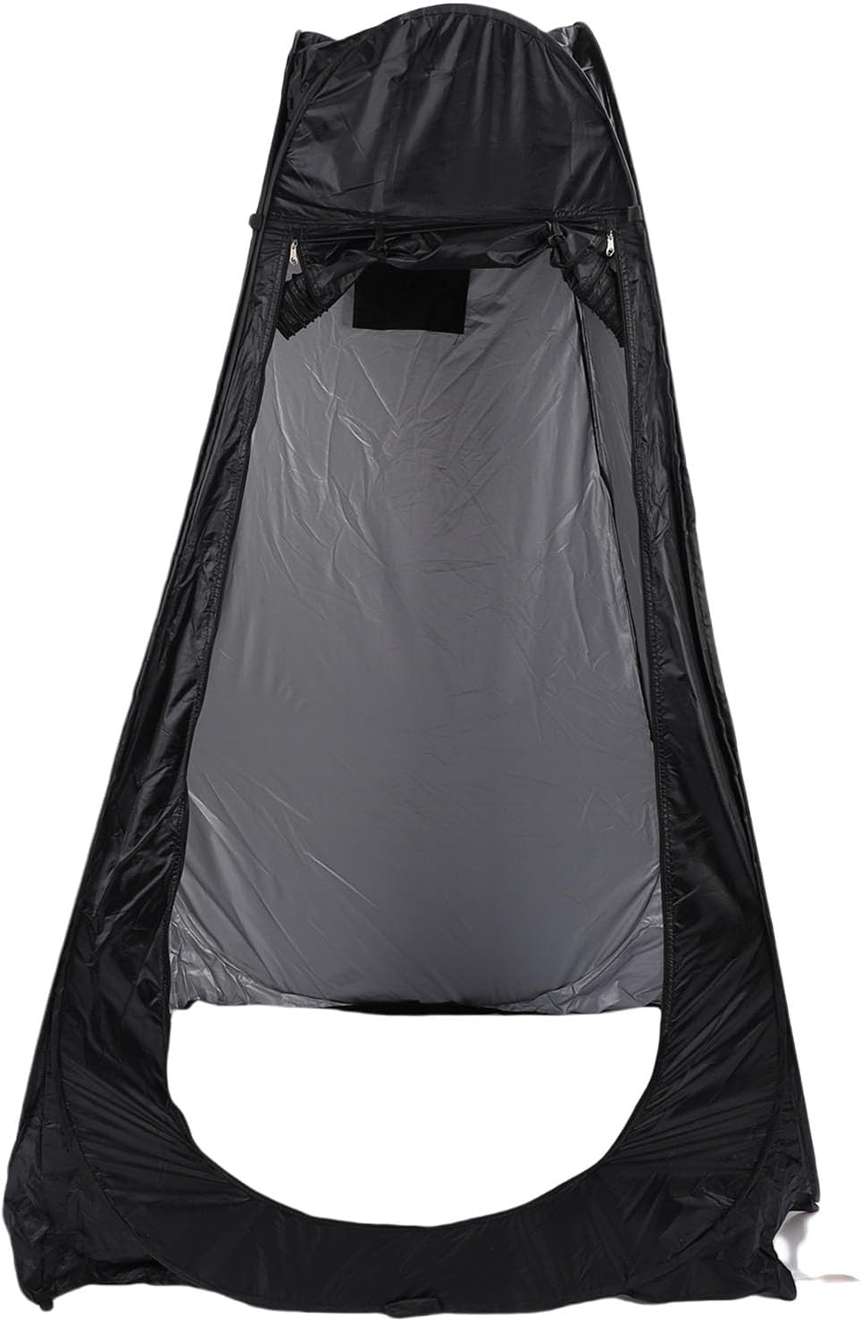 Focket Portable Toilet, Silver Coated Fabric Camping Toilet, Adult Portable Potty with Privacy Shower Tent for RV SUV Trailer Outdoor Camping