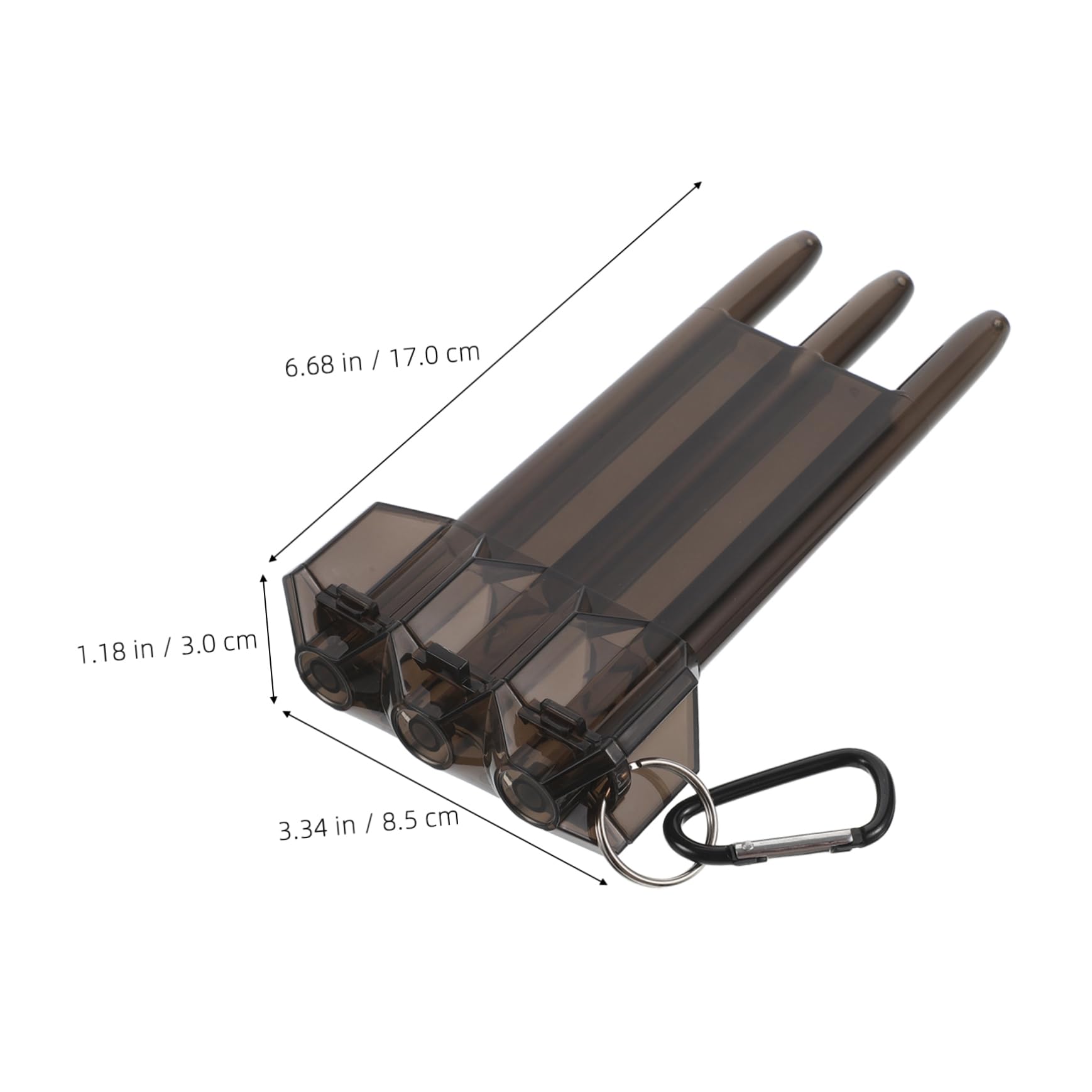 Yardwe Locking Back Case Portable Nylon Shafts Case Soft Tip Holder Flights Organizer Travel Dartboard Storage Box