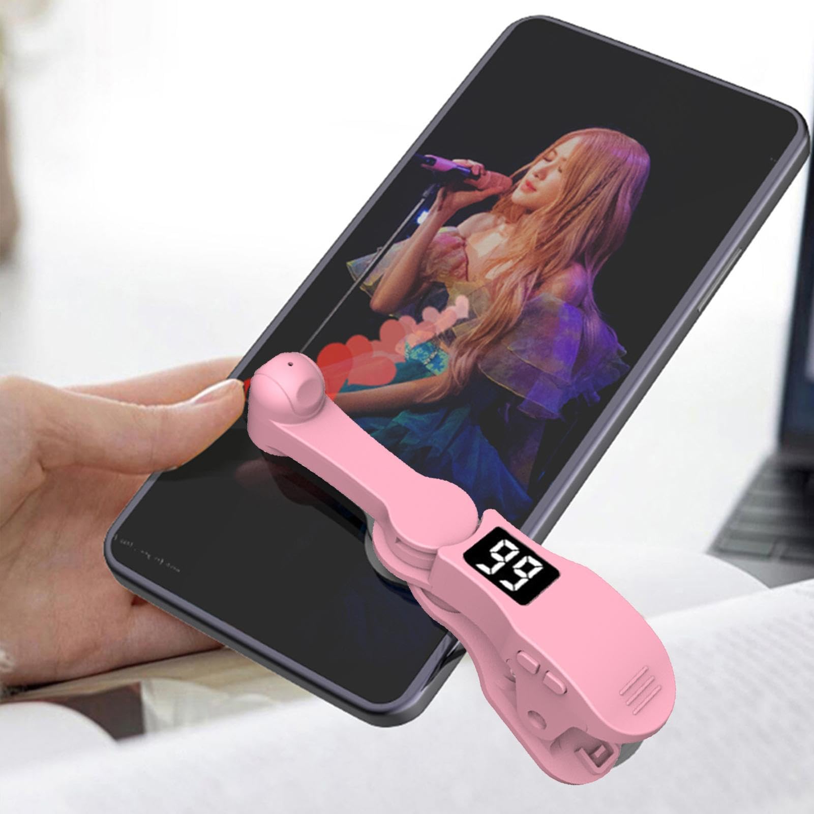 Generico Clicker Automatico per Smartphone,Dispositivo a Tocco Automatico - Gadget per Piace in Live Video e Shopping