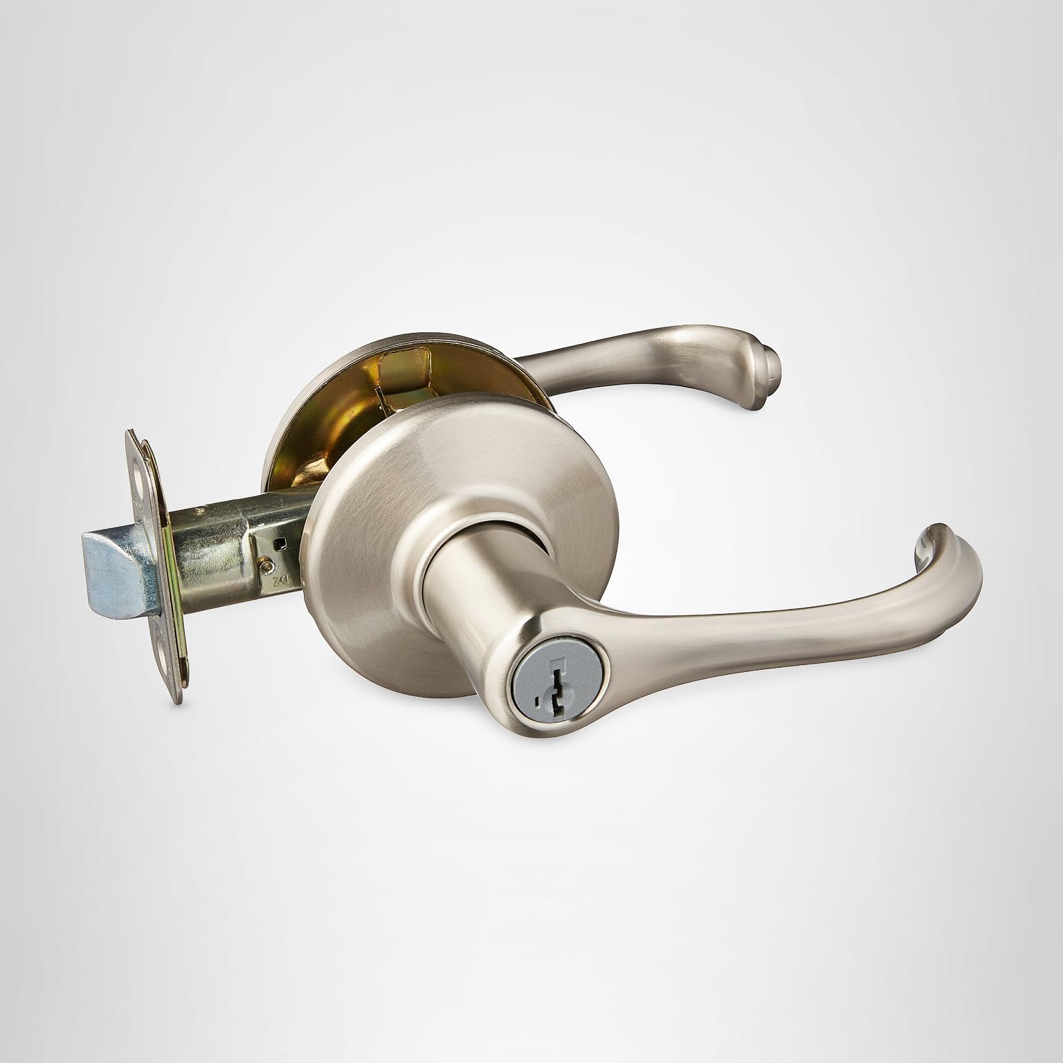 Dorian Satin Nickel Entry Lever Featuring SmartKey - Door Levers