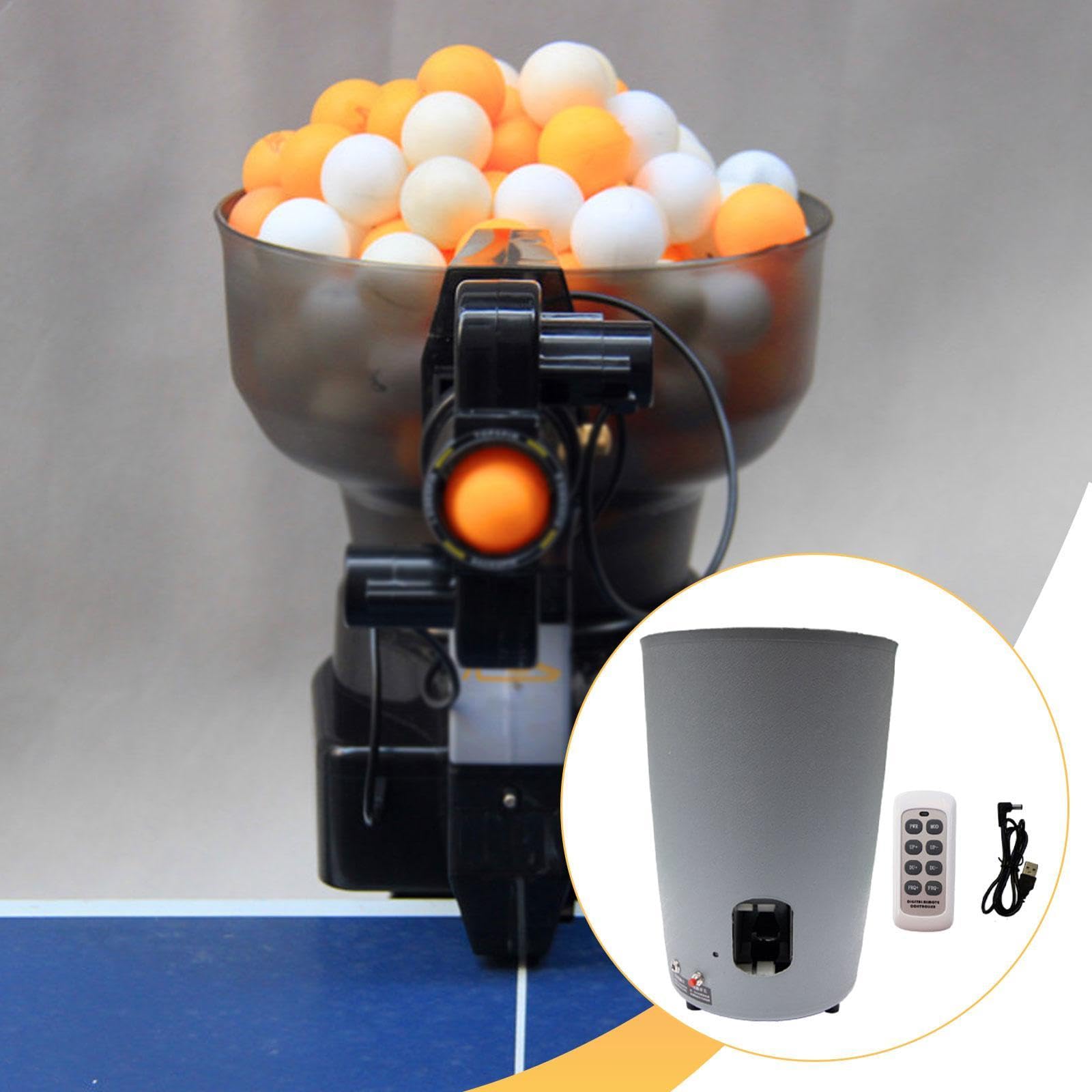 kowaku Máquina de Pong Robot de Tenis de Mesa, Equipo de Práctica con Control Remoto, Automática, Portátil para Jugar, Entrenamiento de Ejercicio