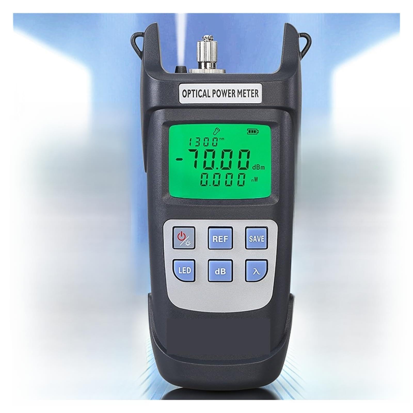 Medidor de luz, Medidor de potencia fibra óptica alta precisión AUA-Y510A/Y710A con luz LED, medidor OPM(Y710A)