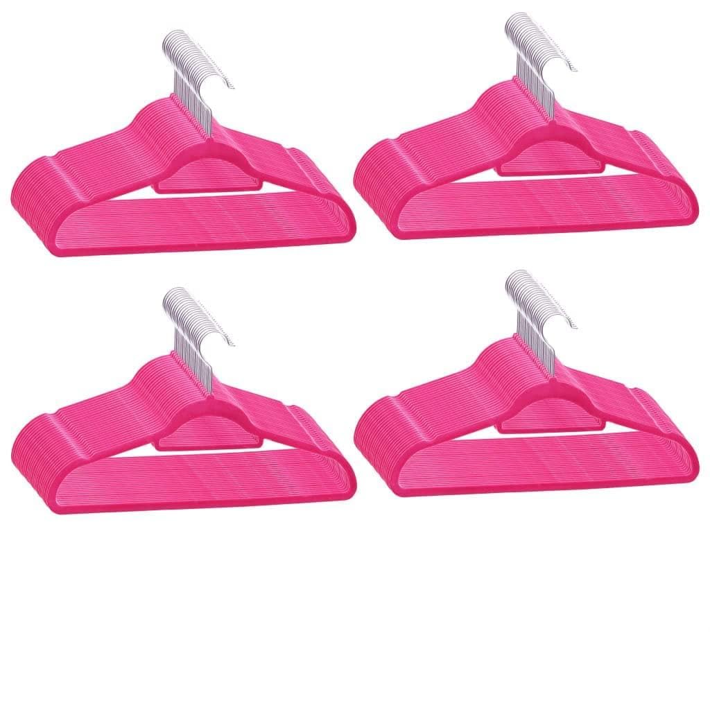 Genérico Juego de Perchas Ropa 100 uds Antideslizantes Terciopelo Rosa,Casa y jardín,Productos del hogar,Organización y Almacenamiento,Almacenamiento de Ropa y armarios,Perchas-289925