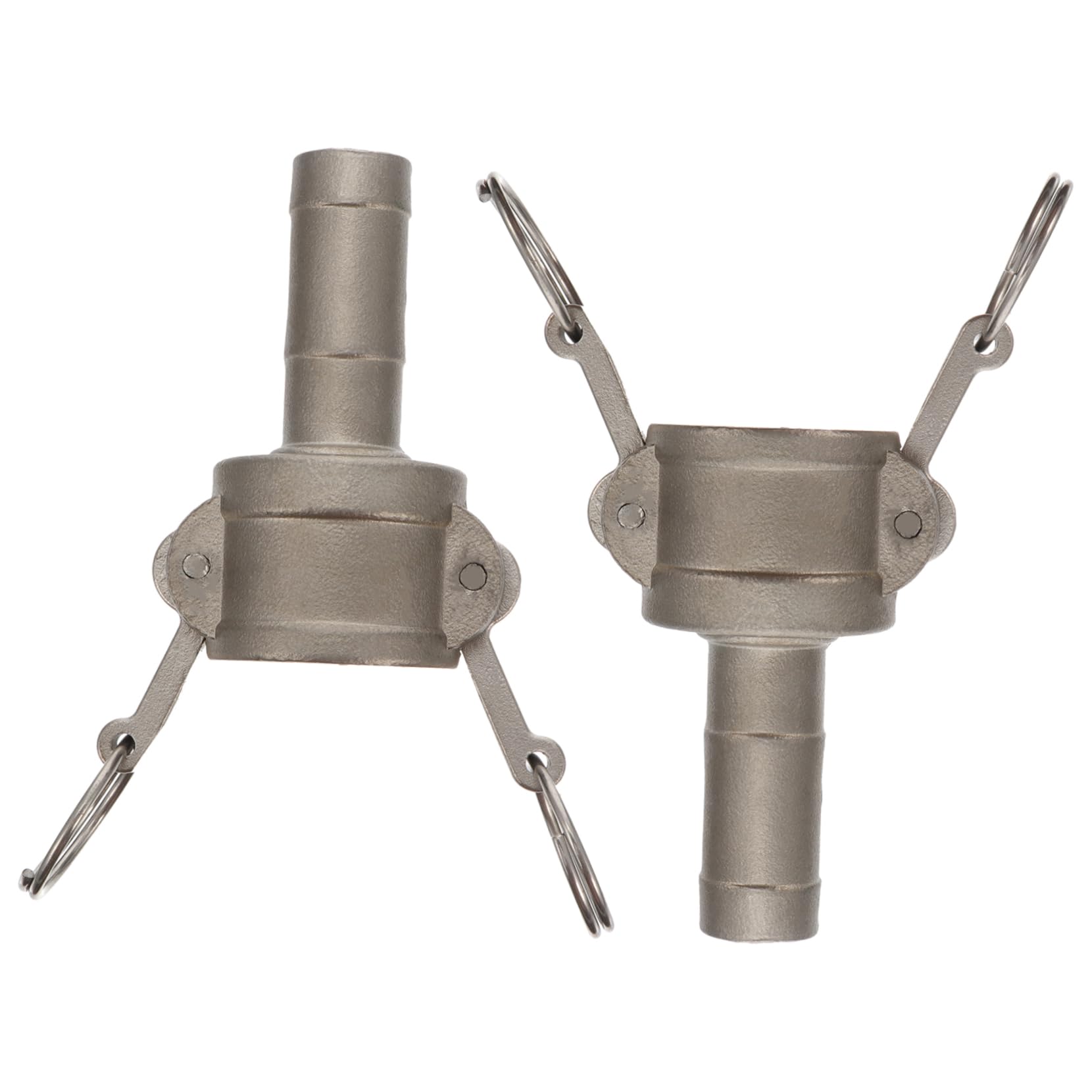 Cabilock 2 Pcs 304 Stainless Steel Camlock Quick Coupling Fittings Hose Connectors Threaded and Cam and Groove Ends
