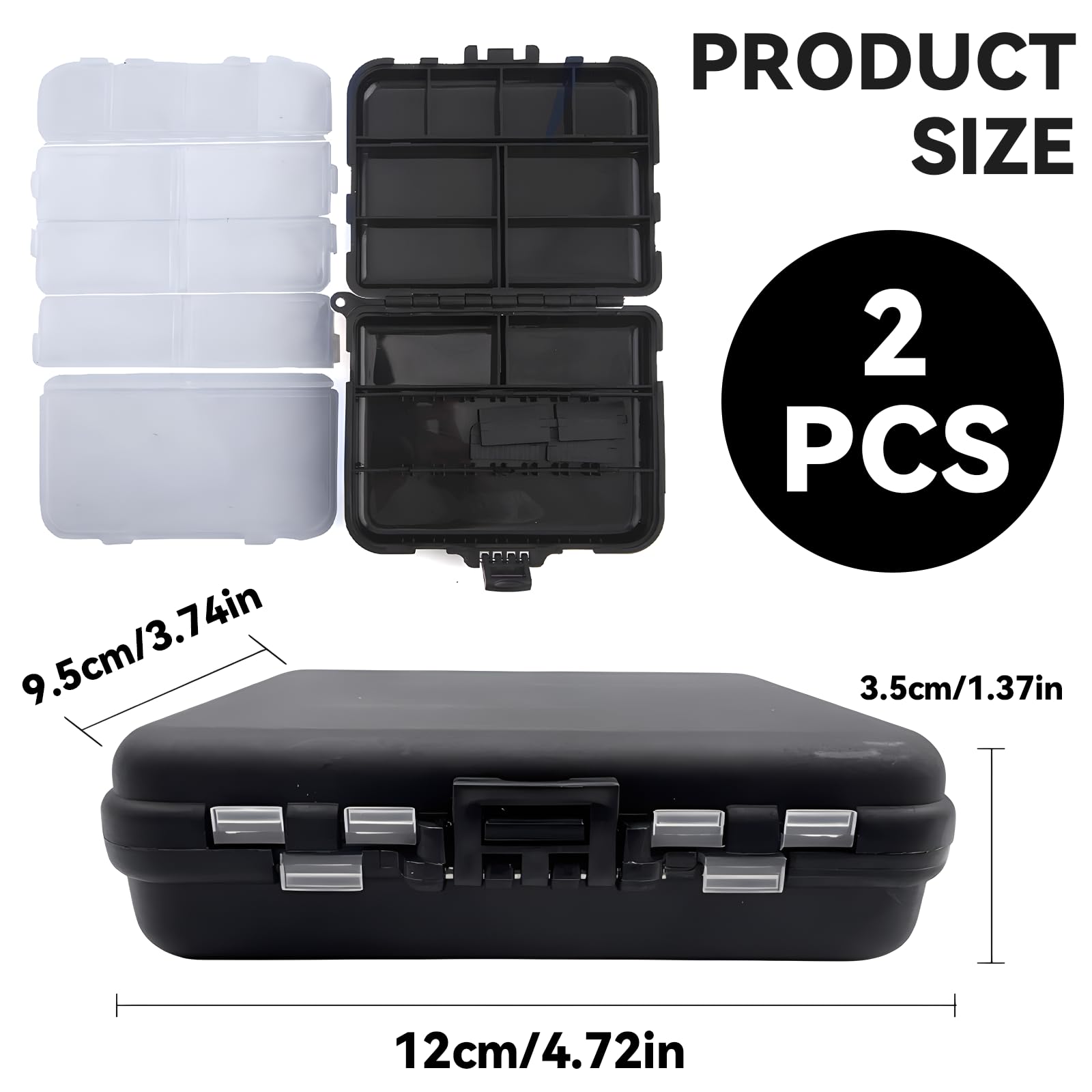 Caja De Aparejos De Pesca Con 26 Compartimentos - Impermeable, Portátil Y Organizada Para Señuelos Y Accesorios