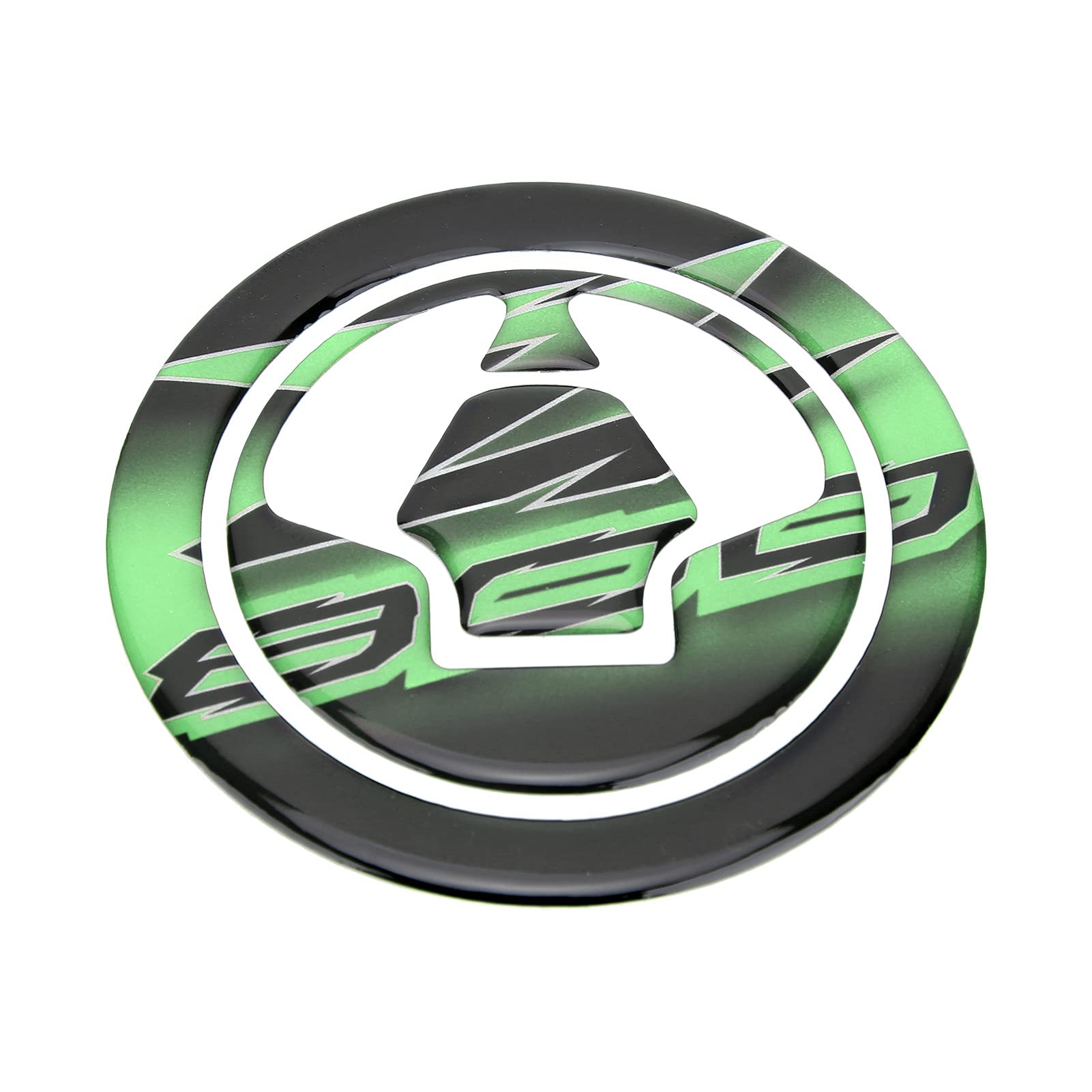 Fydun Autocollant de Protection pour Couvercle de Réservoir de Carburant de Moto Décor de Modification de Moto Pour Z800(Noir + Vert)