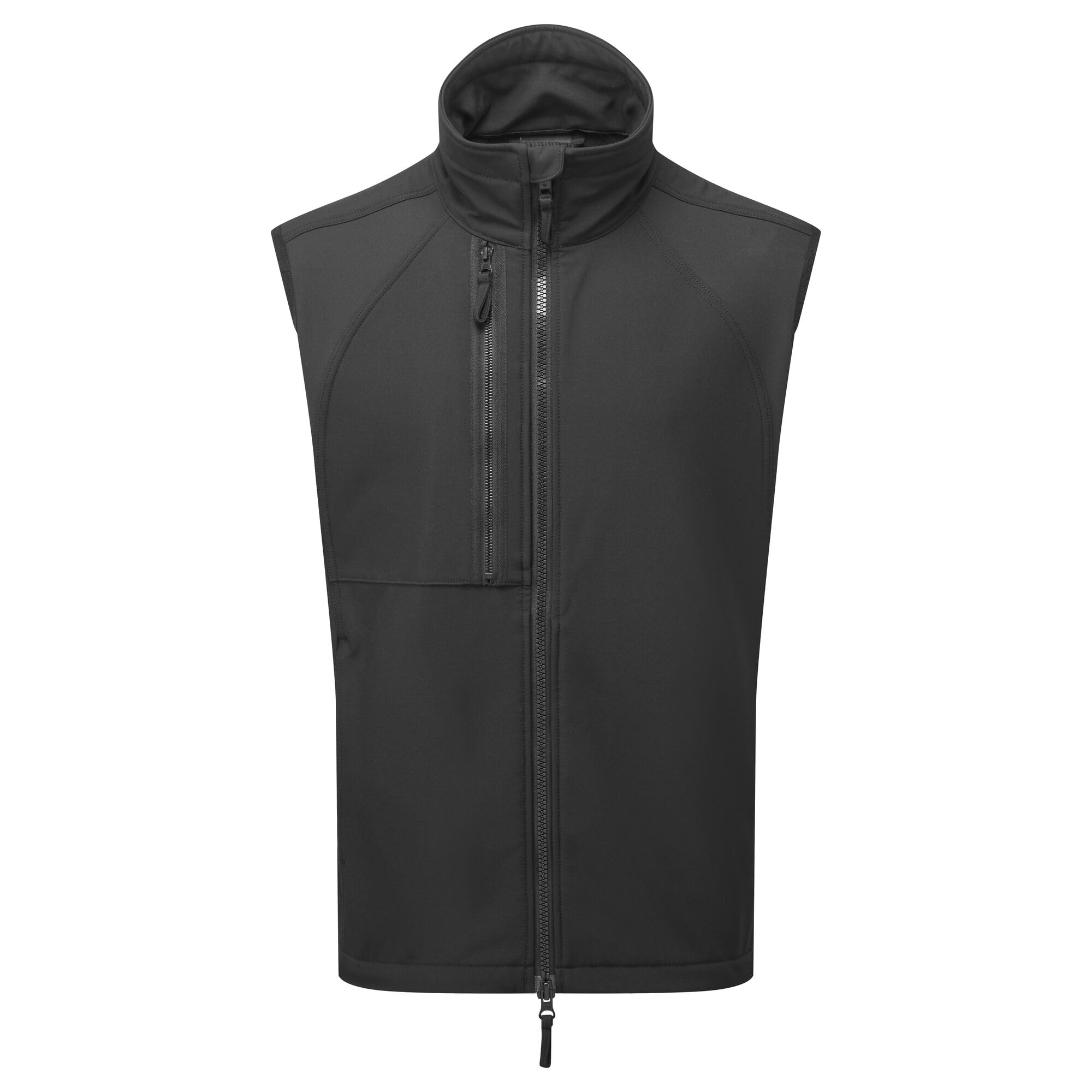 Portwest WX2 Softshell Activewear Gilet - Full Zip Eco Workwear Bodywarmer Vest with Stretch Fabric Black, Small