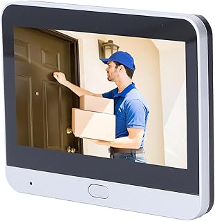 Ring Doorbell, 1920 * 1080p Video Doorbell Doorbell Camera with 4.3inch Screen for Home Use