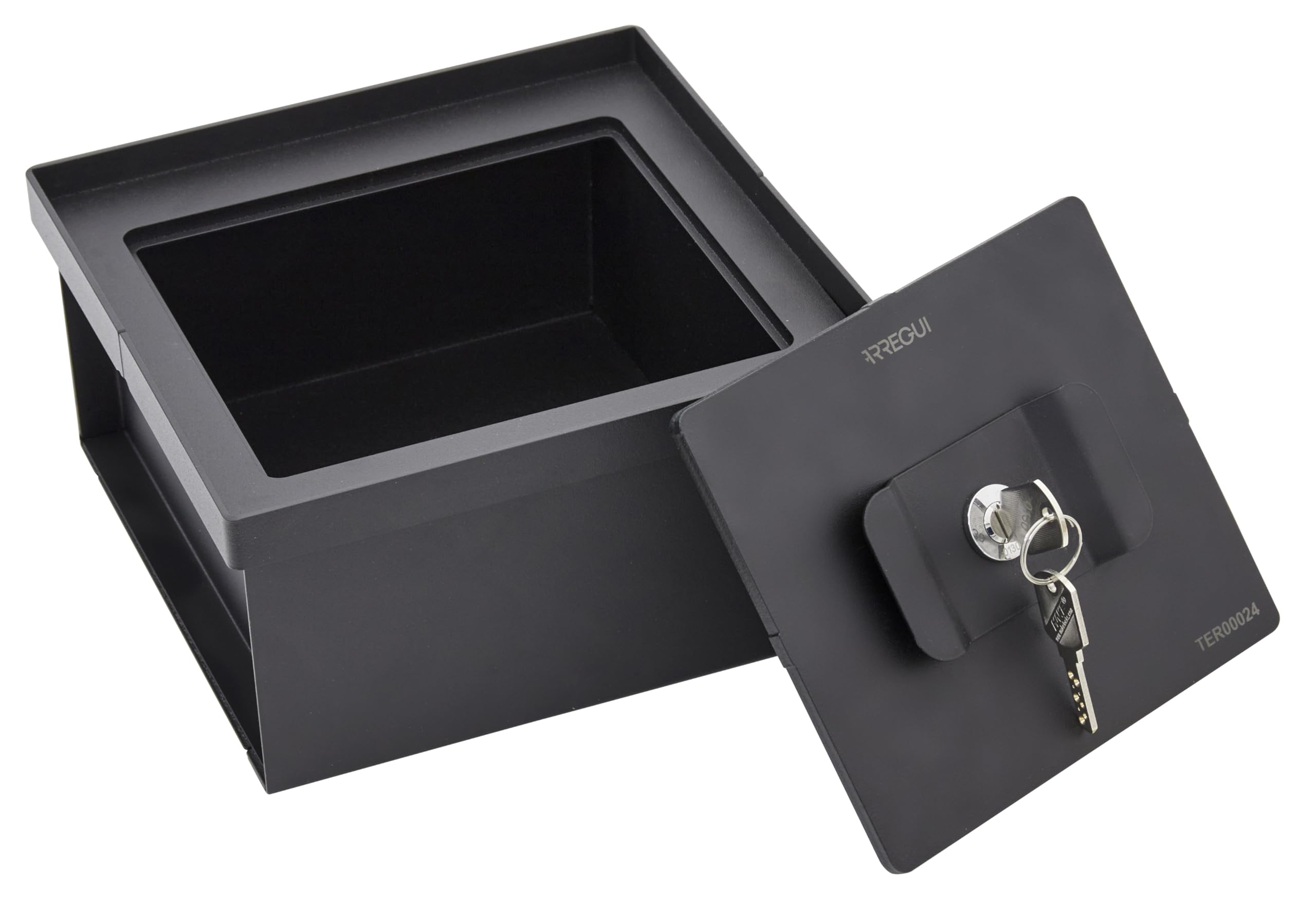 ARREGUI Terra 22804W-S1 Coffre-fort secret et Camouflé| Coffre Fort à cacher dans le sol | Cachette secrète | Coffre fort invisible et discret a emmurer | Coffre à clé | 10x20x20cm| 2,3L | Noir