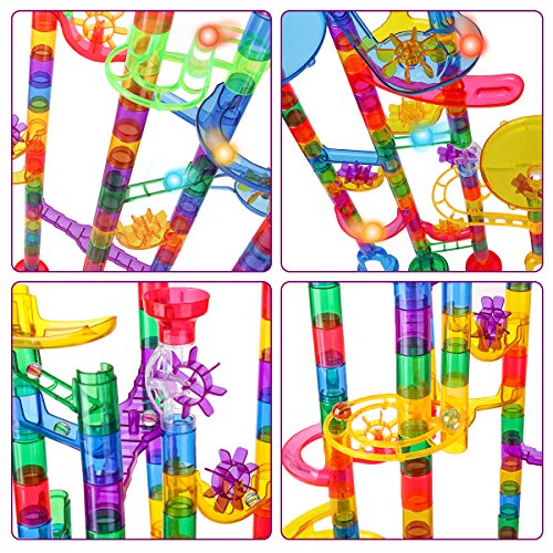 Meland Marble Run Sets for Kids - 153Pcs Marble Race Track Marble Maze Madness Game STEM Building Tower Toy for 4 5 6… - Image 6
