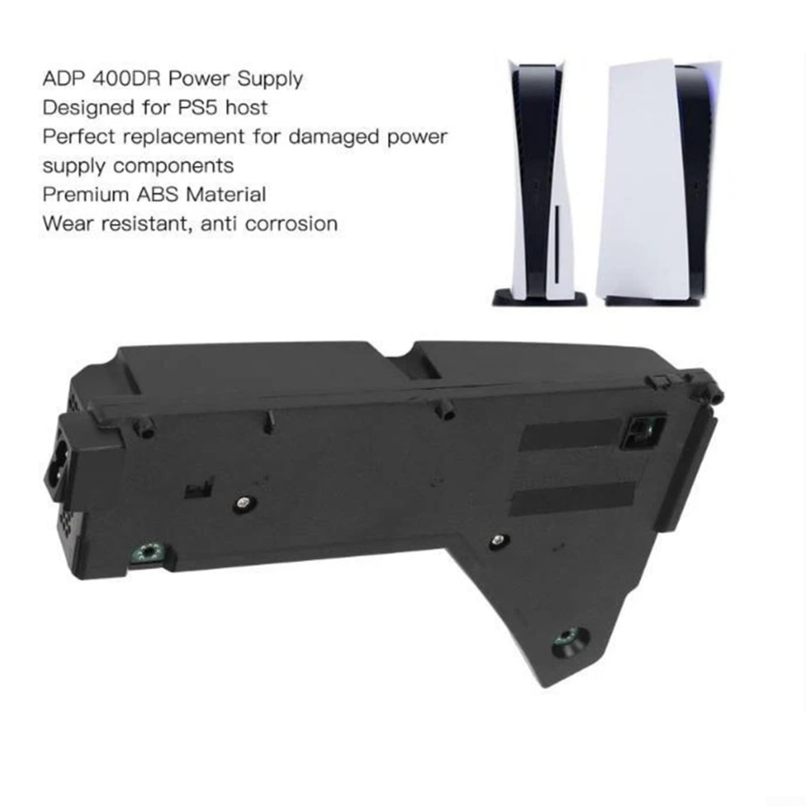 Alimentatore di ricambio ADP-400DR per Sony per PlayStation 5 (CFI-10XXX), alimentatore interno per riparazione PS5 serie 1000, uscita 12V