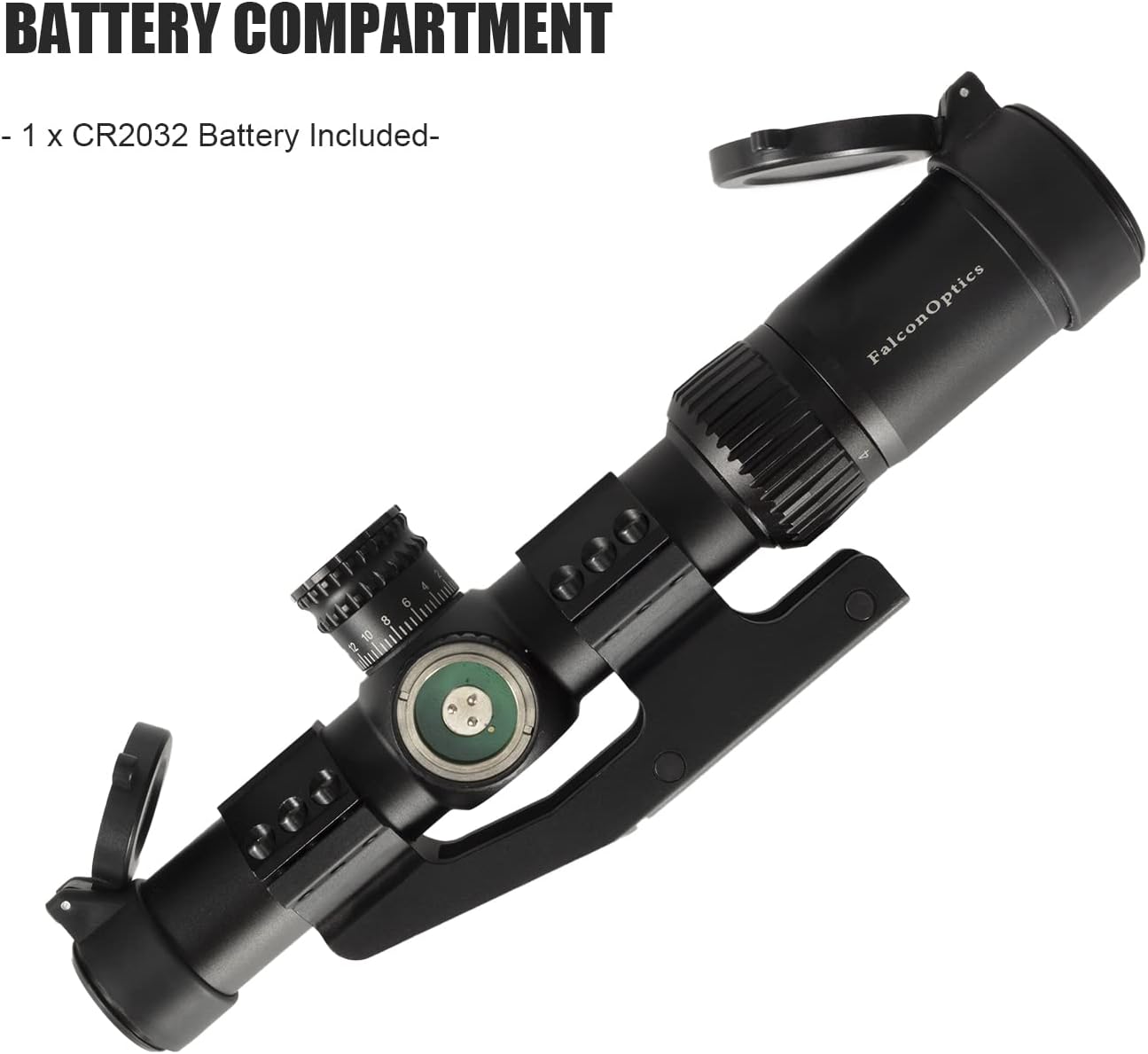 Rifle Scope 1-4x24 - Second Focal Plane SFP - Mil Dot Reticle with Red Illumination - 30mm Tube - Hunting Shooting - Black