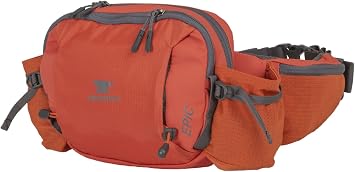 Mountainsmith Epic Lumbar Pack - Cinnamon Red | Small, Waist & Fanny Pack, For Running, Hiking, Cycling, Travel, Dual Water Bottle Pockets