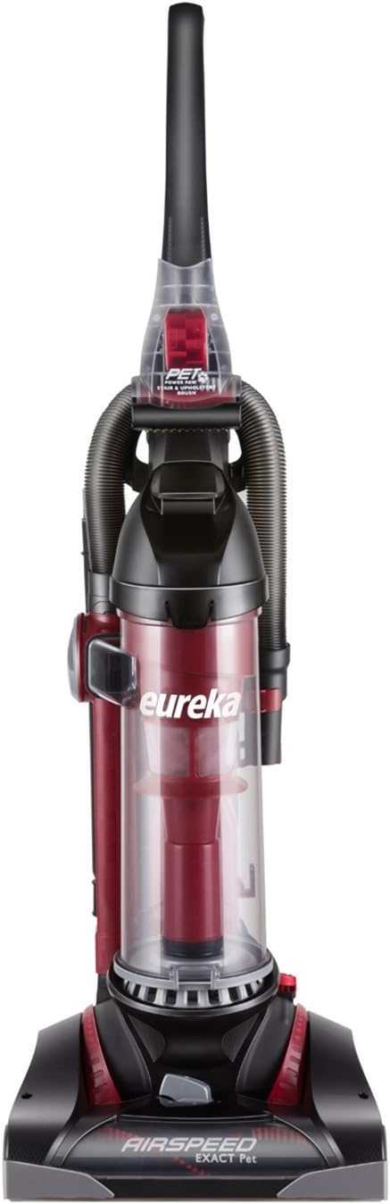 Eureka AirSpeed EXACT Pet Bagless Upright Vacuum Cleaner, AS3001AA,Red