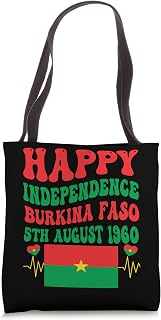 Happy Burkina Faso Independence Day Burkinabé Flag Men Women Tote Bag