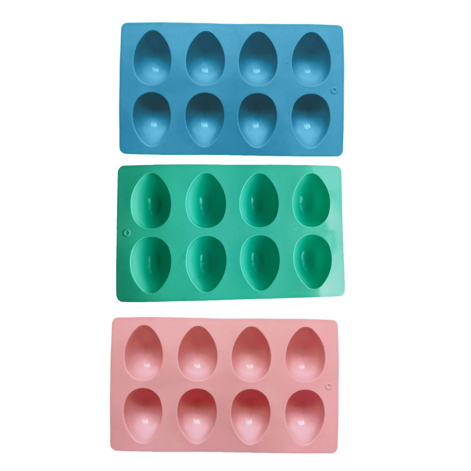 LXJLXD Efficient Nonstick Silicone Eggs Molds Pack of 1/3 Baking Equipment Perfect for Freezing and Crafting Projects Food Grade Silicone Molds