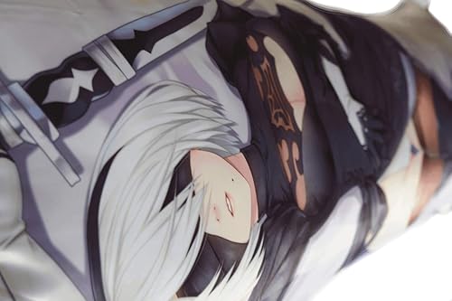 Miniatura 1 de GB Arts Nier Automata (2B) Funda de almohada de piel de melocotón de 59.1 x 19.7in