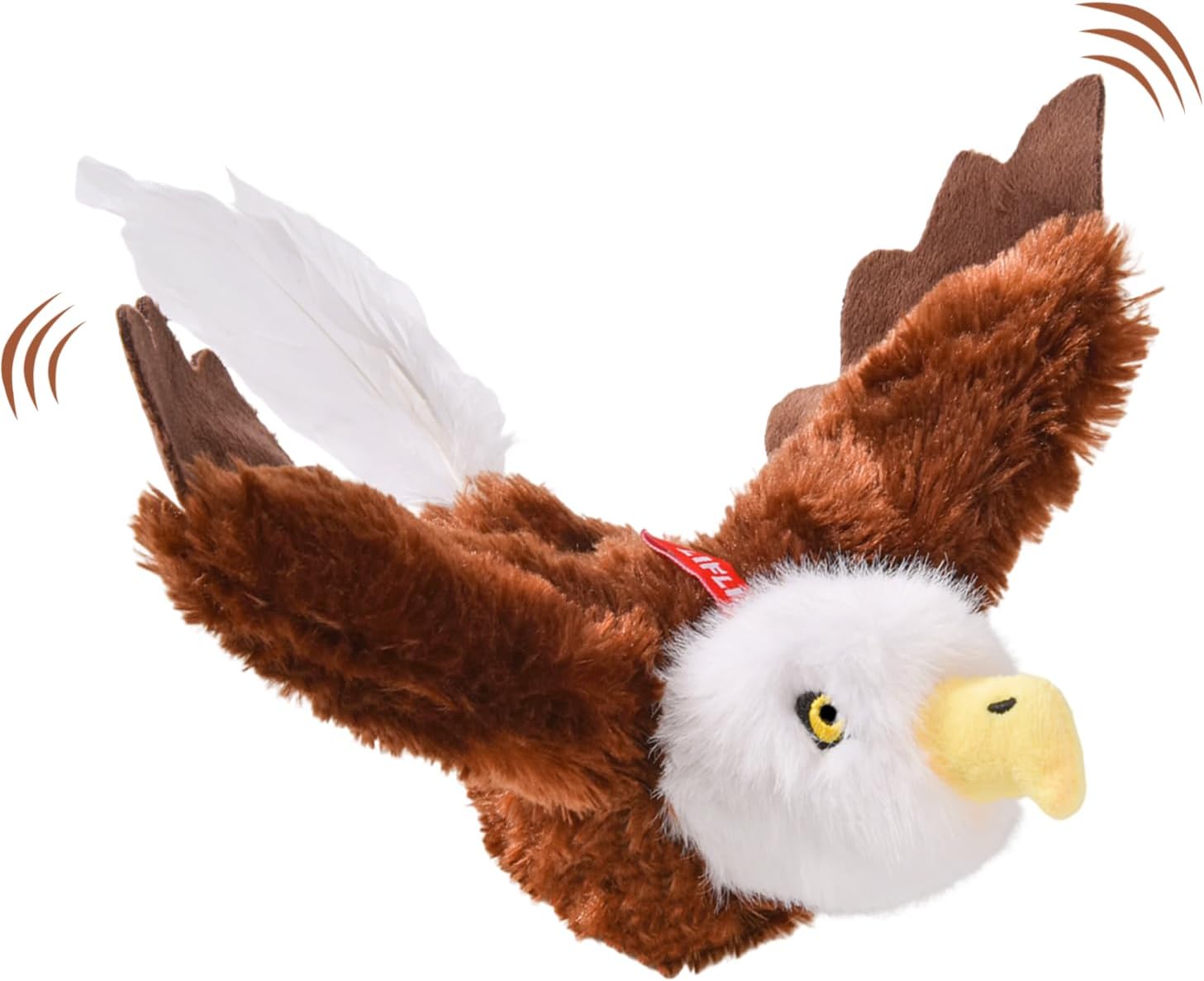 LIFLIX Flappy Bird Cat Toy, Interactive Flapping & Chirping Cat Toys for Indoor Cats, Rechargeable Cat Toys with Catnip, Touch Activated, Floppy Eagle NO Flying