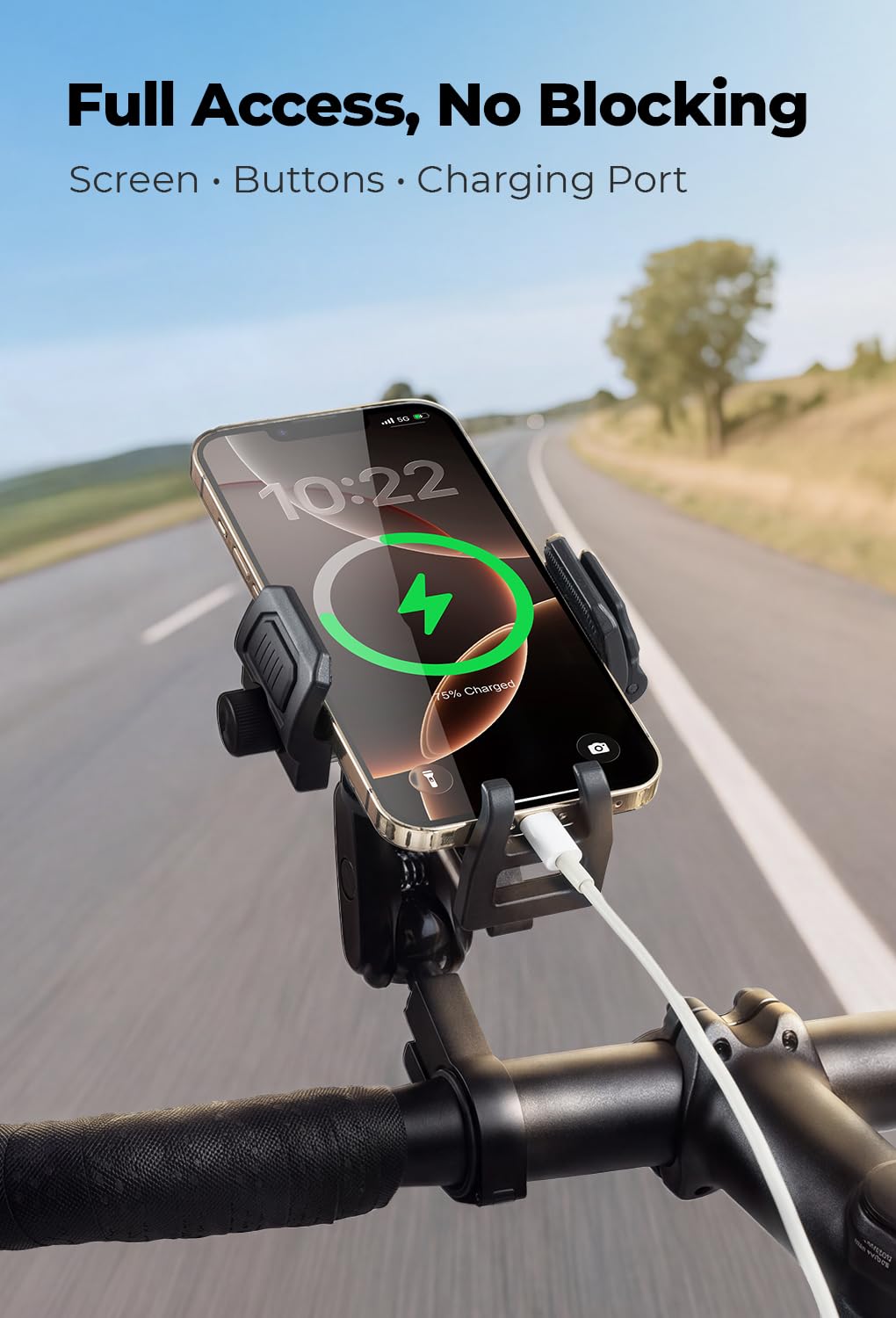 ROCKBROS Support de téléphone pour vélo, support de téléphone moto