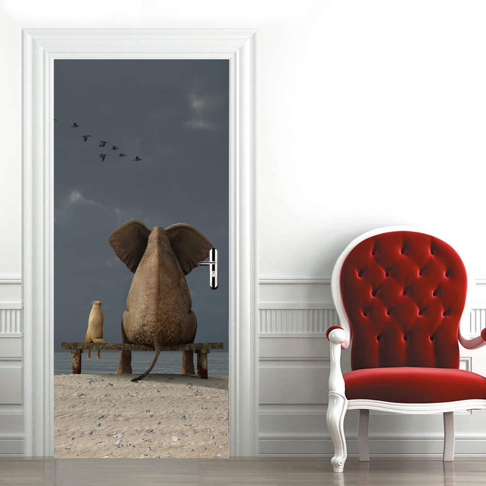 Stickers mural porte 3D masquant pour masquer les imperfections de porte