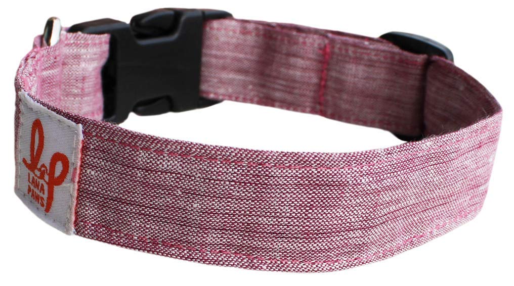 Lana Paws Eco-Friendly, Fur/Skin-Friendly and Soft Hemp Dog Collar Belt (Ruby), Small (B08VWDJGM8) Amazon Price History, Amazon Price Tracker