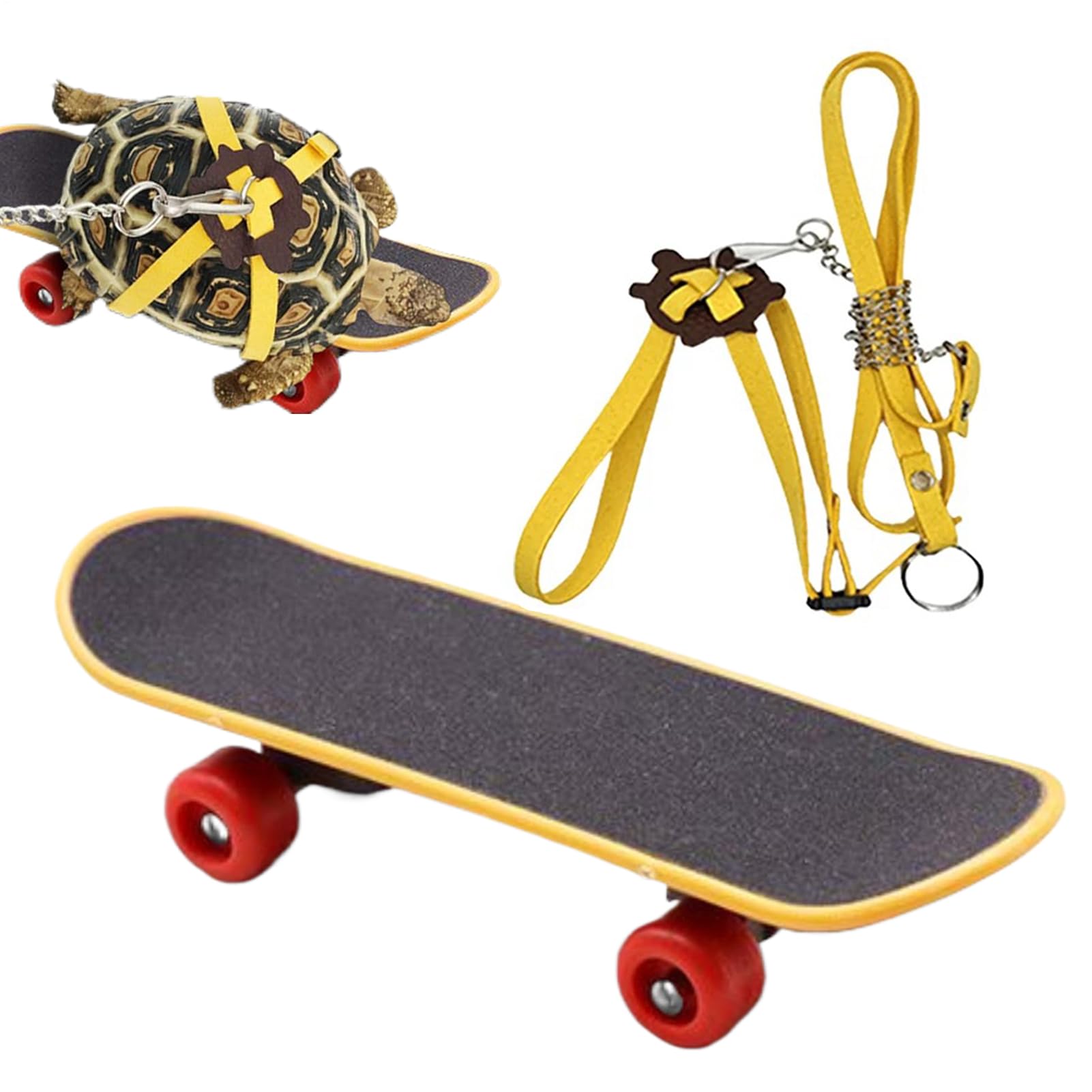 Adjustable Reptile Harness: Turtle Skate Set, Small Pet Trainer | Lightweight Outdoor Activity Accessory, Funny Animal Sports Equipment with Strong for the