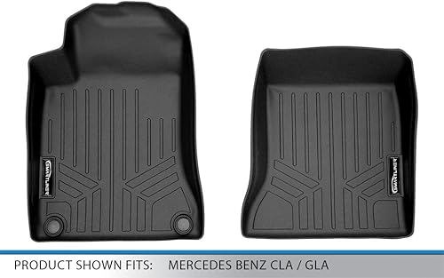 Miniatura 4 de MAXLINER - Juego de alfombrillas negras para todo tipo de clima, de primera fila, compatibles con Mercedes-Benz CLA y GLA 2014-2020