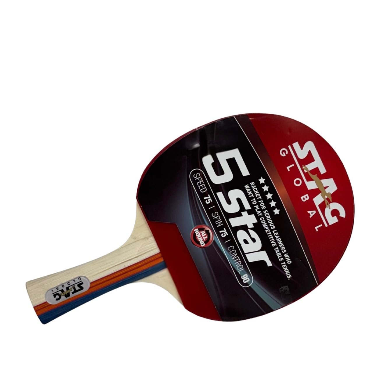 STAG GLOBAL Tischtennisschläger, professionelle und mittlere Stufe, hohe Geschwindigkeit und Spin Control, leicht