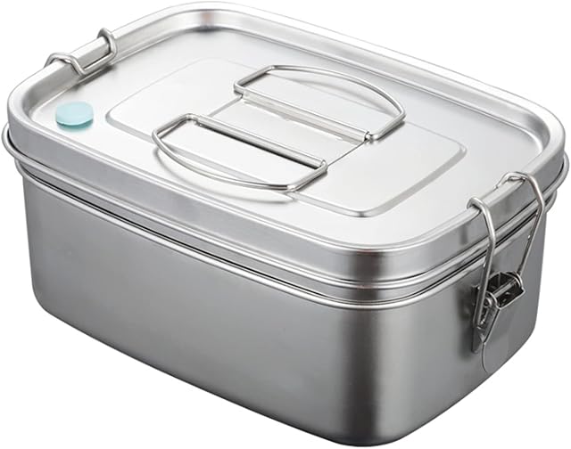 WMLBK 304 stainless steel Thermal Lunch Bento Box-Leakproof Bento Box-Double Layer Stainless Steel Thermal Food Container For Kids,Adults