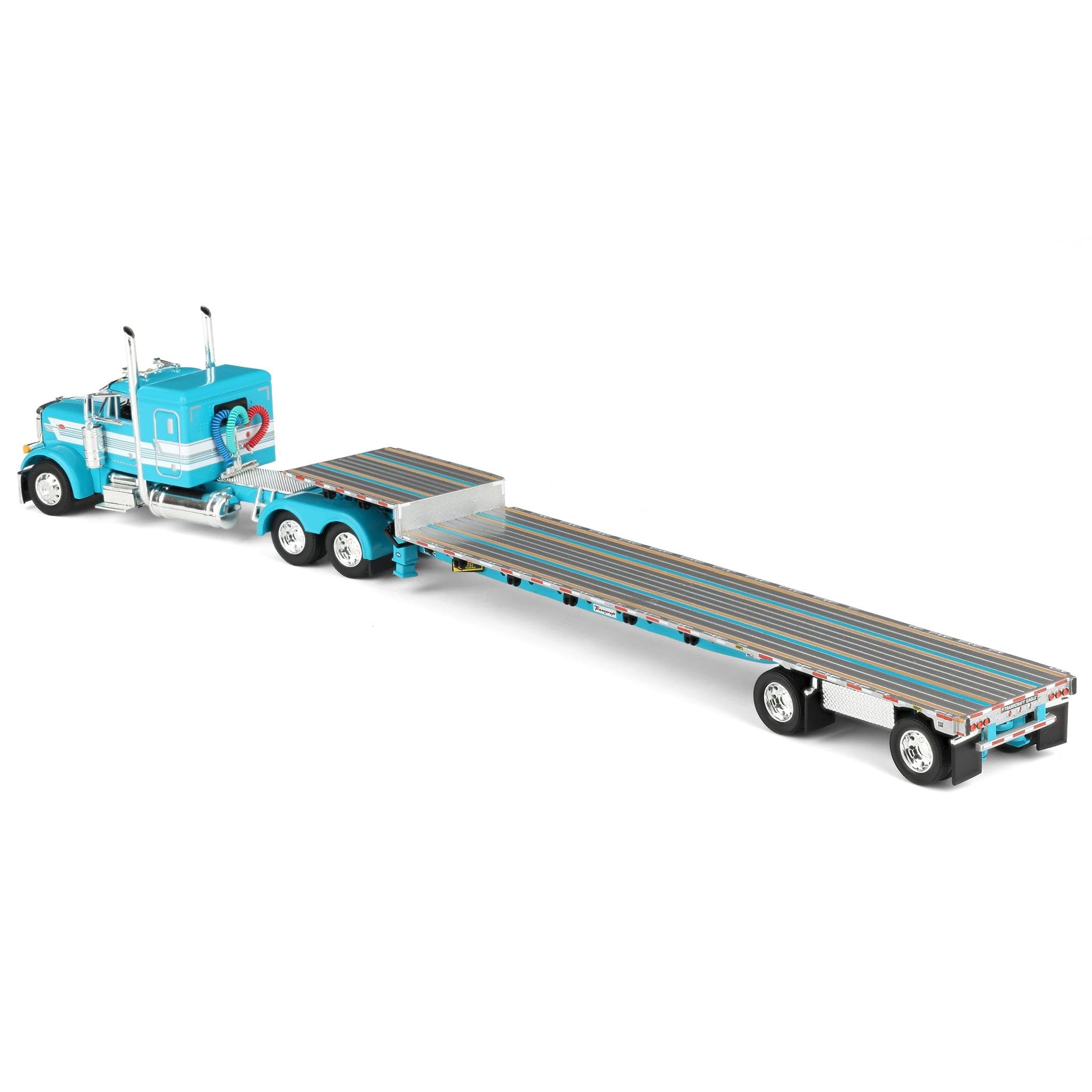 First Gear DCP 1/64 Teal Peterbilt 379 with 48in Flattop Sleeper