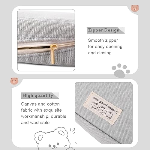 Miniatura 4 de iSuperb Estuche grande para lápices, gran capacidad, puede contener un libro, bolsa para bolígrafos, impermeable, para adultos, niños, estudiantes