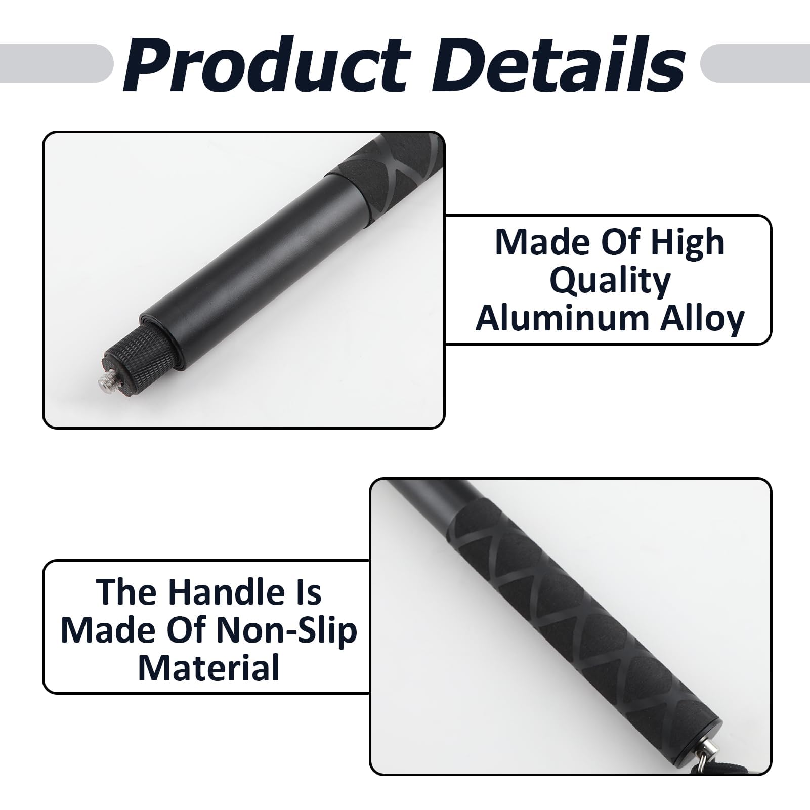 Bastone Selfie Telescopico Per Insta360 - Asta 120cm Invisibile Per Action Cam - Foto 3