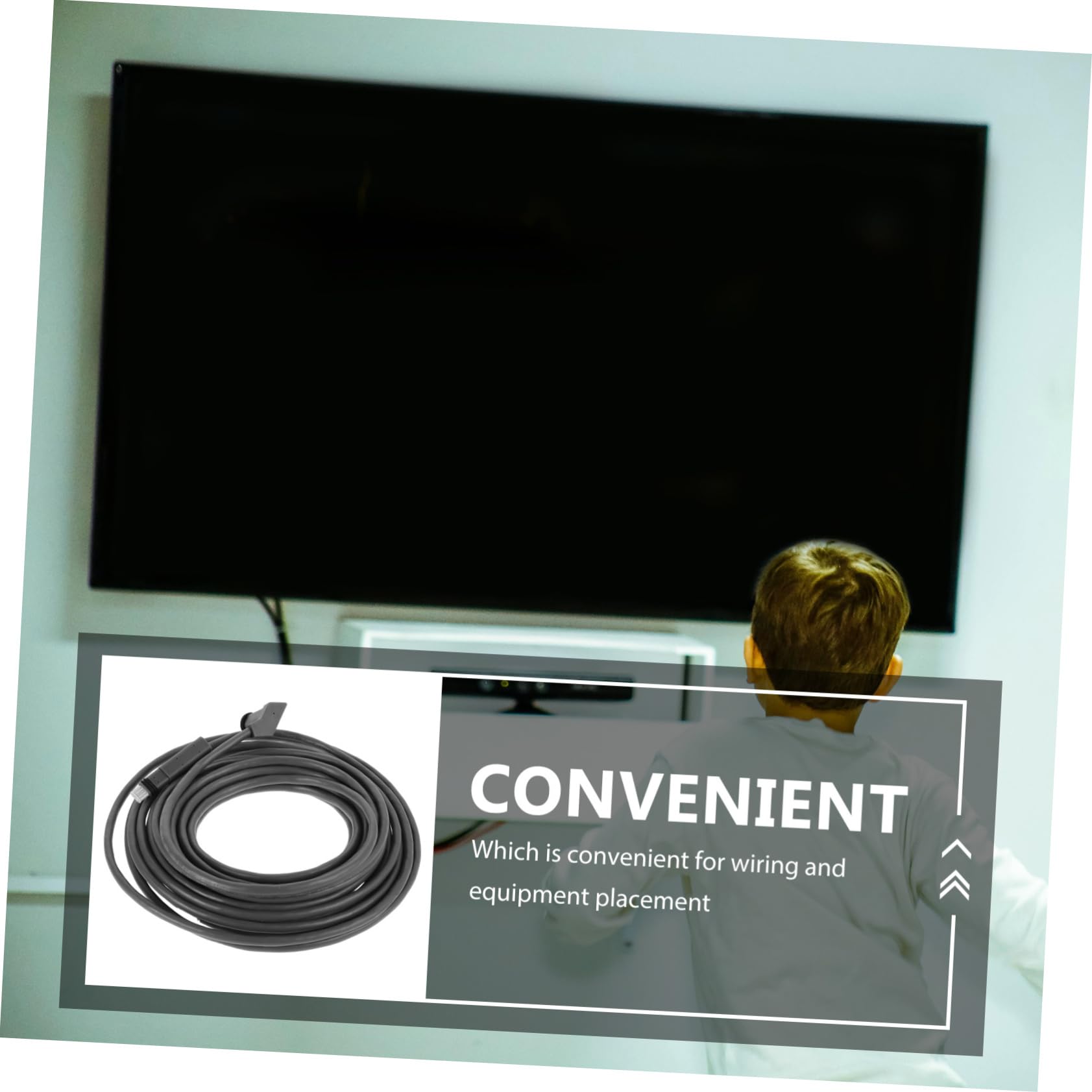 SHINEOFI Rallonge Connexion Câble Transmission Haut Débit Stable, de Réseau, Équipement de Communication, Usage Maison et Bureau