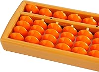 Vista 4 de Larcele Abaco de conteo aritmético de cuentas con botón de reinicio, columna SP-02 de 13 (amarillo 2)