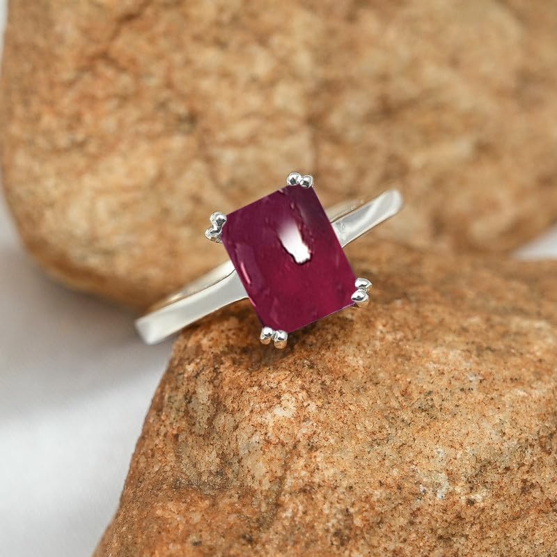 Versilberter Ring Edelstein Für Damen & Herren Schmuck C1157AA