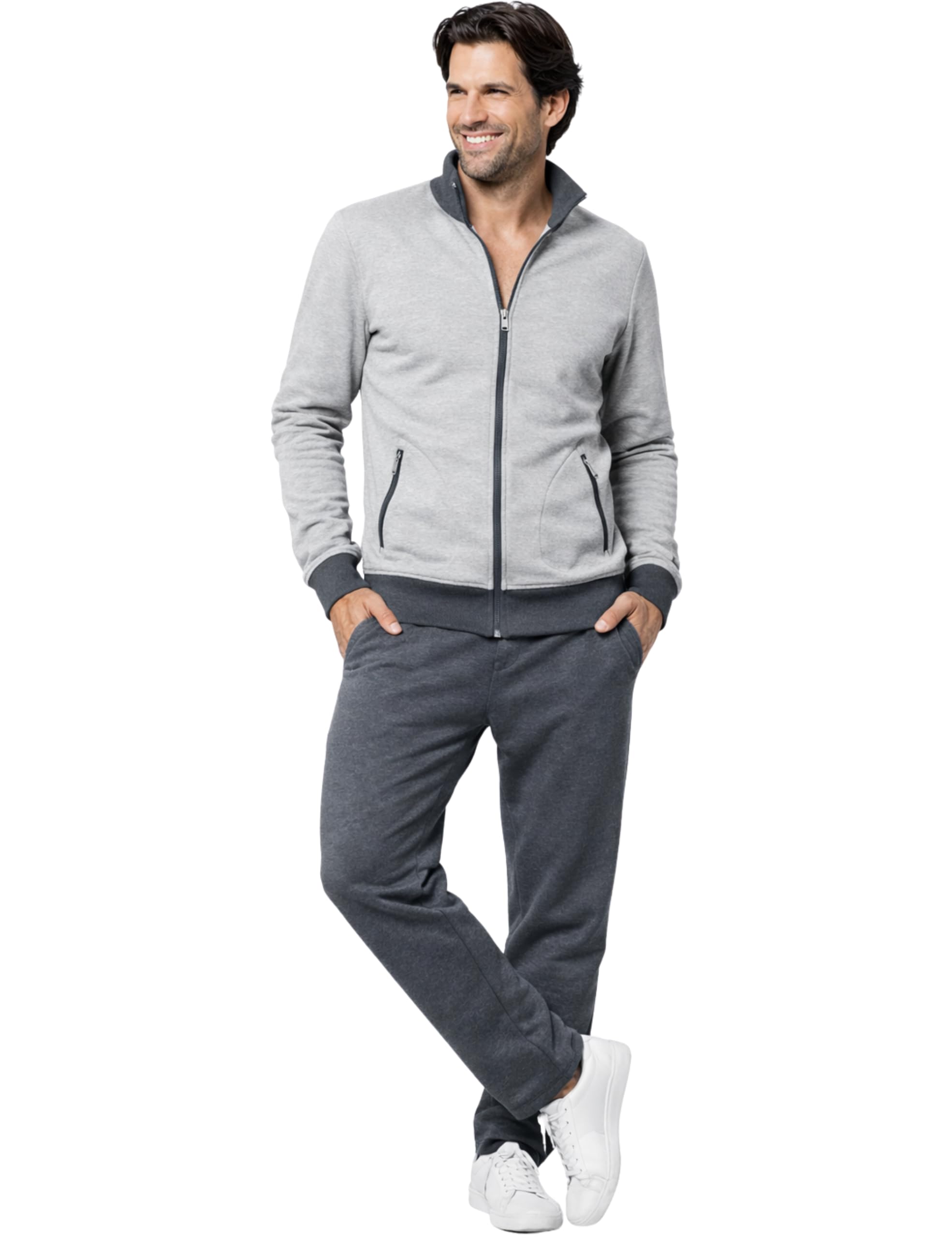 Morgenstern Chándal Hombre Completo Algodón Clásico Gris