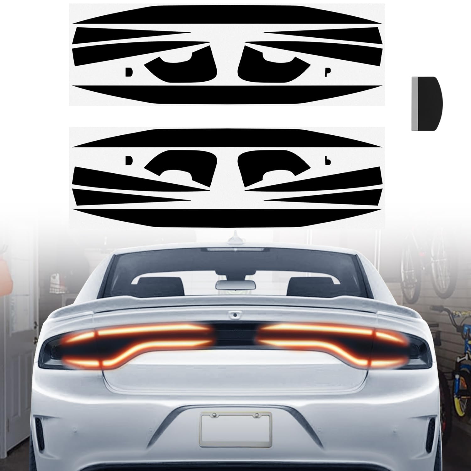 Amazon.com: Tail Light Race Track Bat Vinyl Overlay Decal Cover